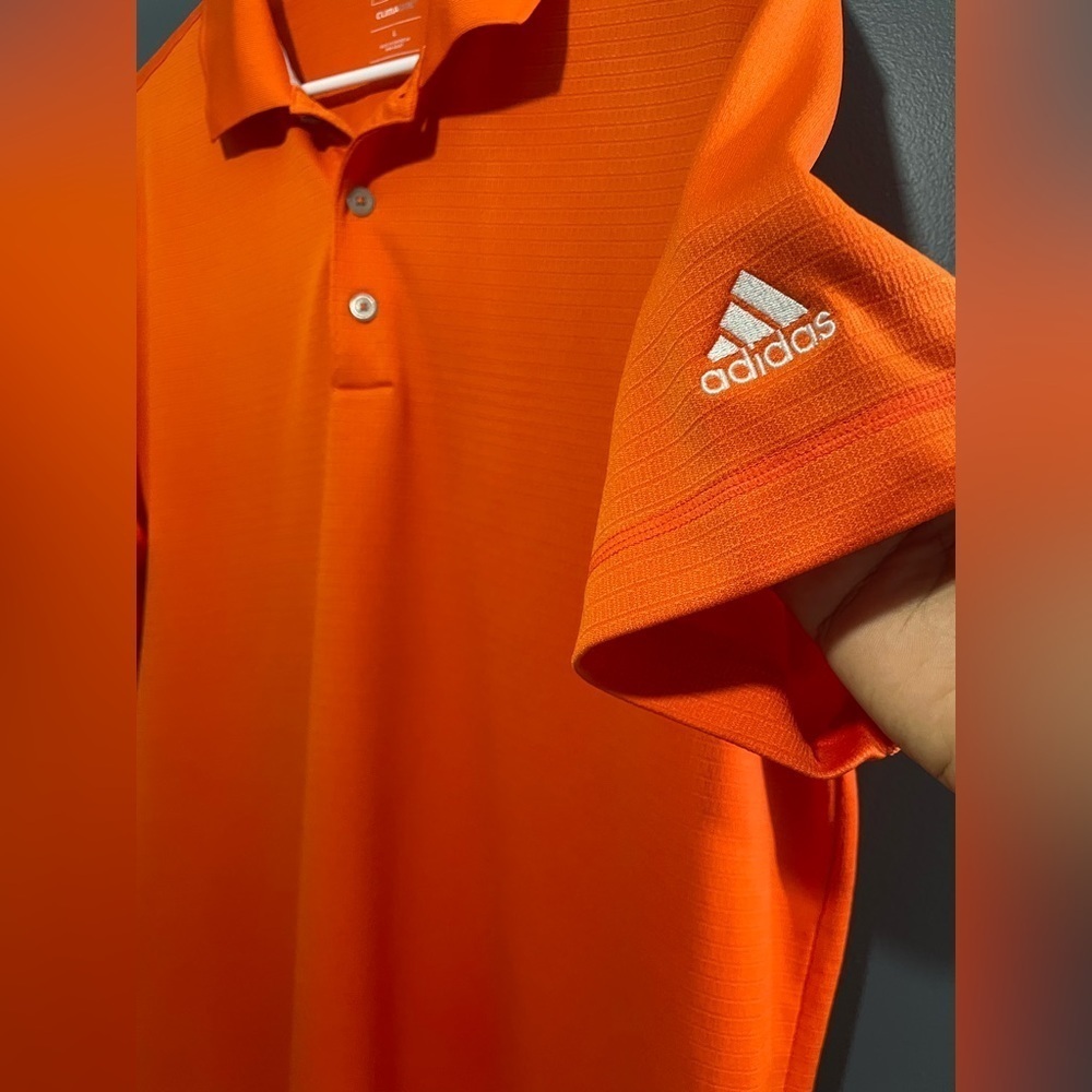 Adidas Basic Sport Polo size L color orange - Picture 2 of 6
